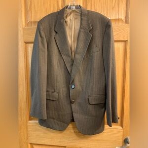 Botany 500 USA Mens Brown Herringbone Vintage Blazer Sport Coat Size 36 Small S